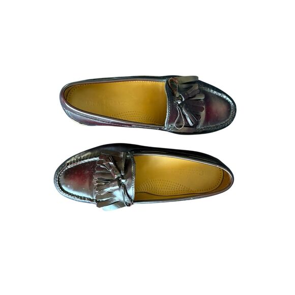 Cole Haan Mens Burgundy Leather Tassel Kiltie Slip-On Loafer Shoes Size 9.5 main image 7